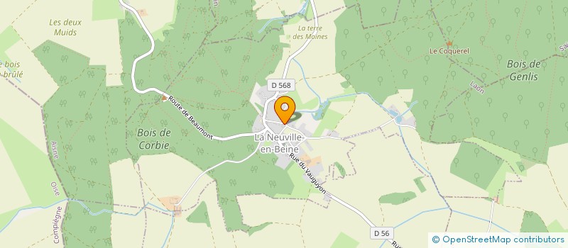 localisation de l'entreprise MADAME IRENE PEAU à LA NEUVILLE-EN-BEINE