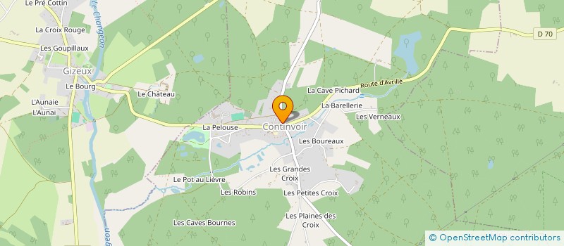 localisation de l'entreprise MADAME IRENE PLUMEL  CONTINVOIR