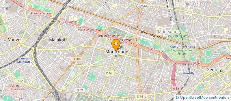 localisation de l'entreprise MADAME IRENE POETSCHKE à MONTROUGE