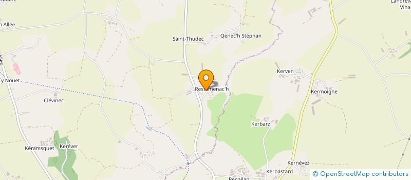 localisation de l'entreprise MADAME IRENE QUILLIOU  POULLAOUEN