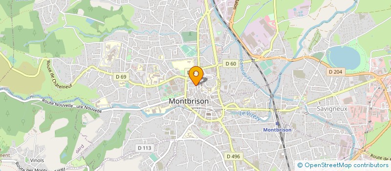 localisation de l'entreprise MADAME IRENE RENARD  MONTBRISON