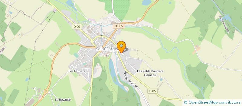 localisation de l'entreprise MADAME IRENE SADIER à SAINT-FARGEAU