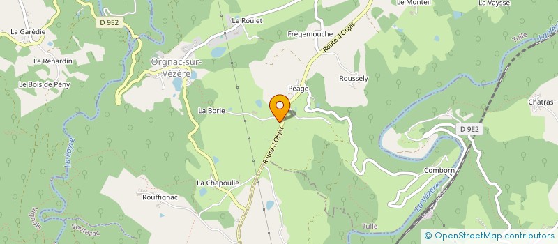 localisation de l'entreprise MADAME IRENE SAGNE à ORGNAC-SUR-VEZERE