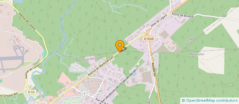 localisation de l'entreprise MADAME IRENE SAINT-GUIRONS  MONT-DE-MARSAN