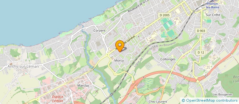 localisation de l'entreprise MADAME IRENE SAUNIER à THONON-LES-BAINS