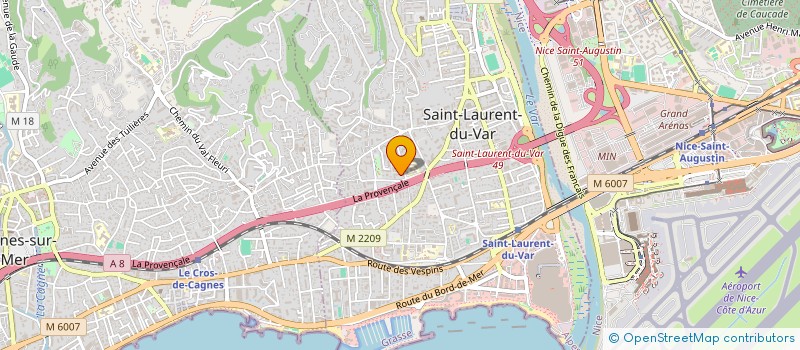 localisation de l'entreprise MADAME IRENE SERVET à SAINT-LAURENT-DU-VAR