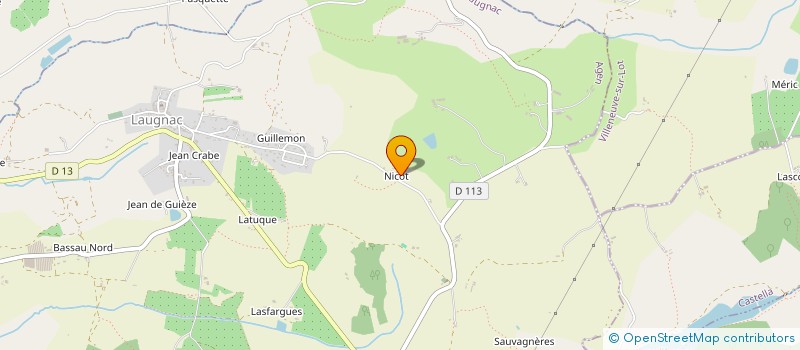 localisation de l'entreprise MADAME IRENE SIMAR  LAUGNAC