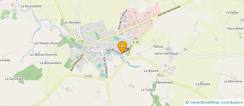 localisation de l'entreprise MADAME IRENE TERROITIN à LASSAY-LES-CHATEAUX