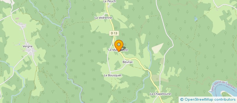 localisation de l'entreprise MADAME IRENE TISSET  SAINT-MERD-DE-LAPLEAU