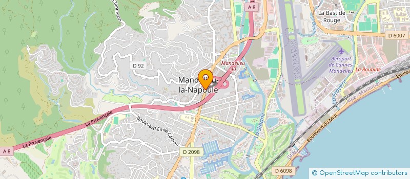 localisation de l'entreprise MADAME IRENE TSEVDOS  MANDELIEU-LA-NAPOULE