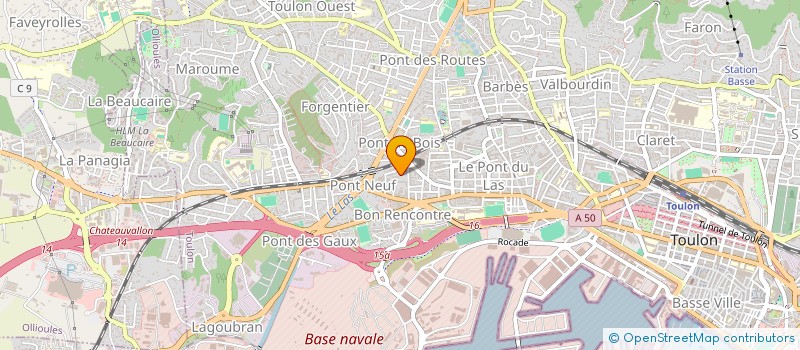 localisation de l'entreprise MADAME IRENE VERHELST  TOULON