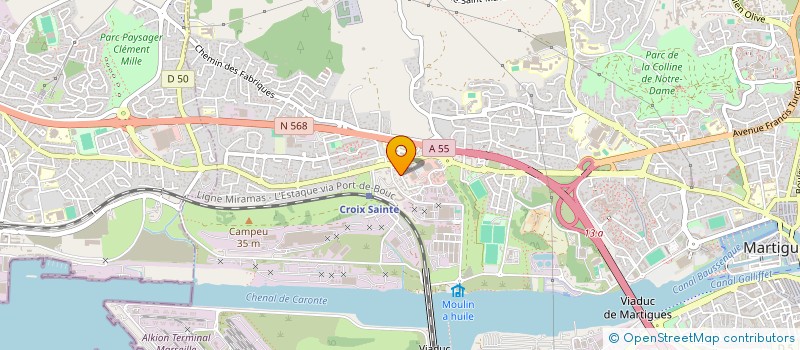 localisation de l'entreprise MADAME IRENE VIALE  MARTIGUES