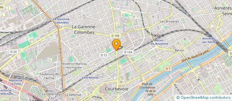 localisation de l'entreprise MADAME IRIANA ODINE FLORES LESPINET à COURBEVOIE