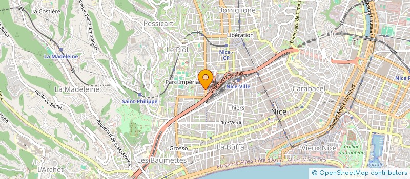 localisation de l'entreprise MADAME IRINA AMAN à NICE