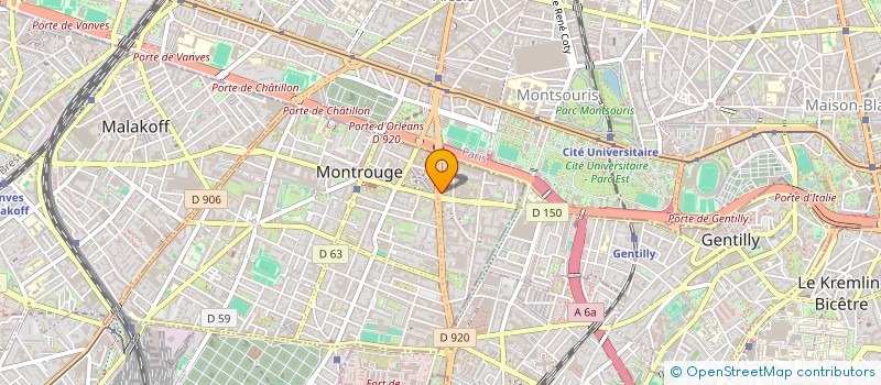 localisation de l'entreprise MADAME IRINA ANDRIAMIARISATRANA  MONTROUGE