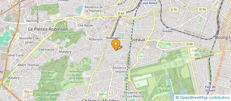 localisation de l'entreprise MADAME IRINA DUPONT LAUBIES  SCEAUX