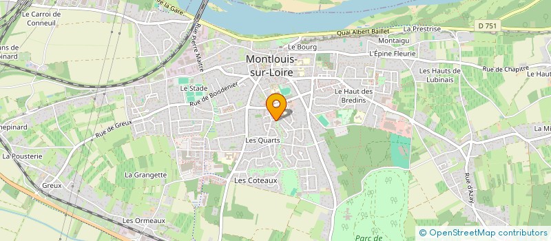 localisation de l'entreprise MADAME IRINA ETCHEBARNE  MONTLOUIS-SUR-LOIRE