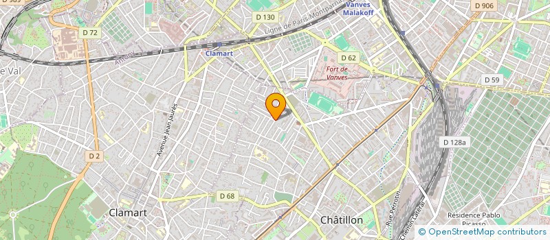 localisation de l'entreprise MADAME IRINA GIMENEZ  CHATILLON