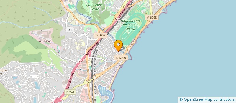 localisation de l'entreprise MADAME IRINA GUSAN  VILLENEUVE-LOUBET