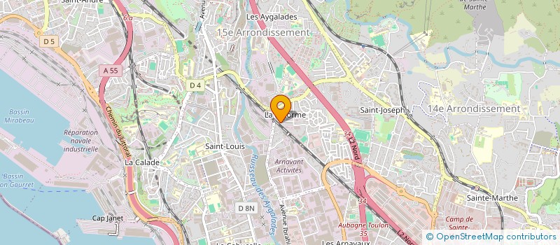 localisation de l'entreprise MADAME IRINA KUDRYAVTSEVA à MARSEILLE