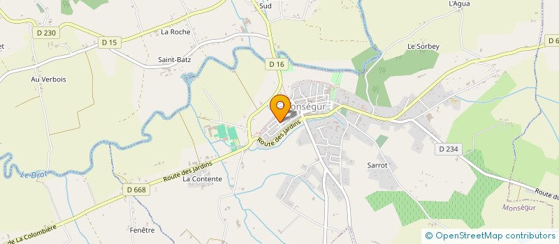 localisation de l'entreprise MADAME IRINA LANTSOVA  MONSEGUR