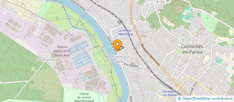 localisation de l'entreprise MADAME IRINA LEKBIR  LA FRETTE-SUR-SEINE