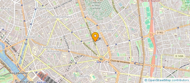 localisation de l'entreprise MADAME IRINA LETOUNOVSKAIA  PARIS