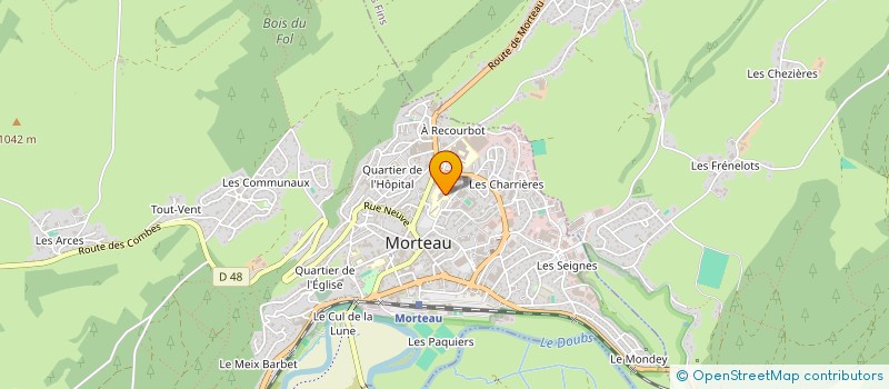 localisation de l'entreprise MADAME IRINA MAKSIMOVA à MORTEAU
