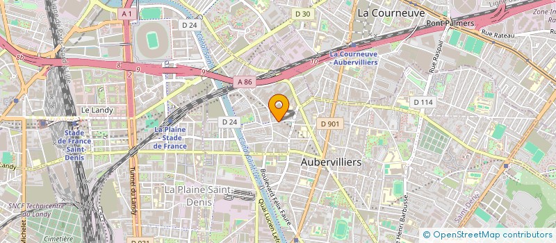 localisation de l'entreprise MADAME IRINA MUTELICA  AUBERVILLIERS