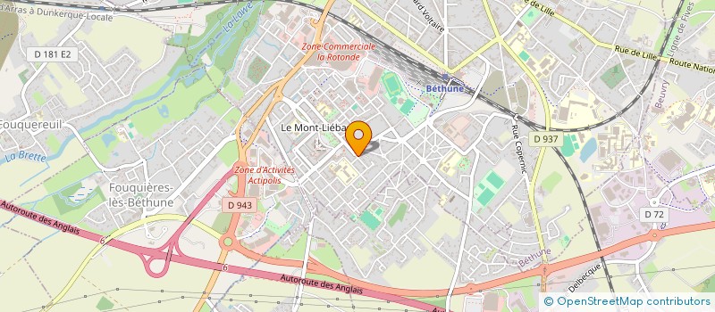 localisation de l'entreprise MADAME IRINA NEGODINA à BETHUNE