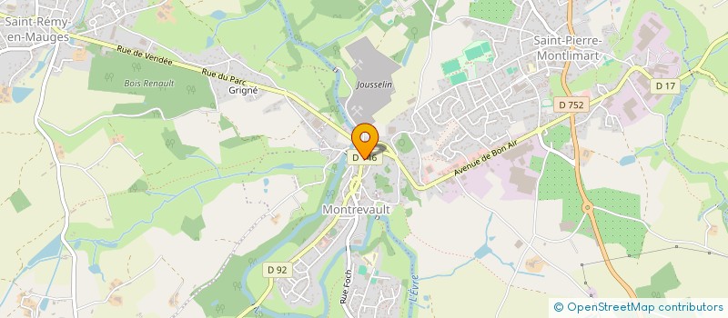 localisation de l'entreprise MADAME IRINA PARSAN à MONTREVAULT-SUR-EVRE