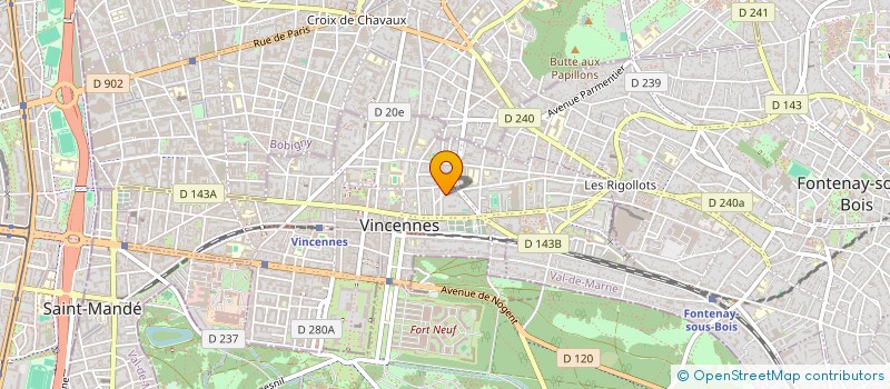 localisation de l'entreprise MADAME IRINA RAKOVA à VINCENNES