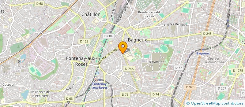 localisation de l'entreprise MADAME IRINA RYBAS à FONTENAY-AUX-ROSES