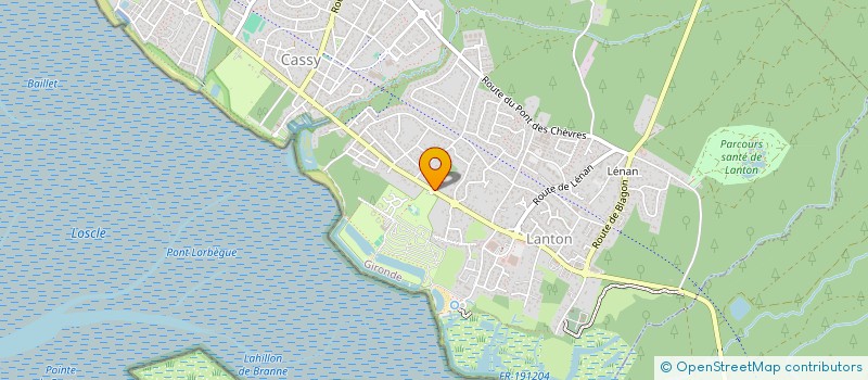 localisation de l'entreprise MADAME IRINA SABOURDIN  LANTON