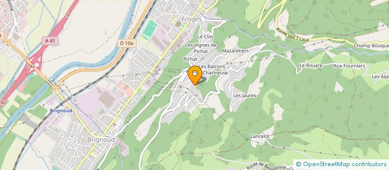 localisation de l'entreprise MADAME IRINA SMARANDACHE  FROGES