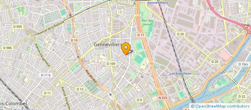 localisation de l'entreprise MADAME IRINA ZUBOVA à GENNEVILLIERS