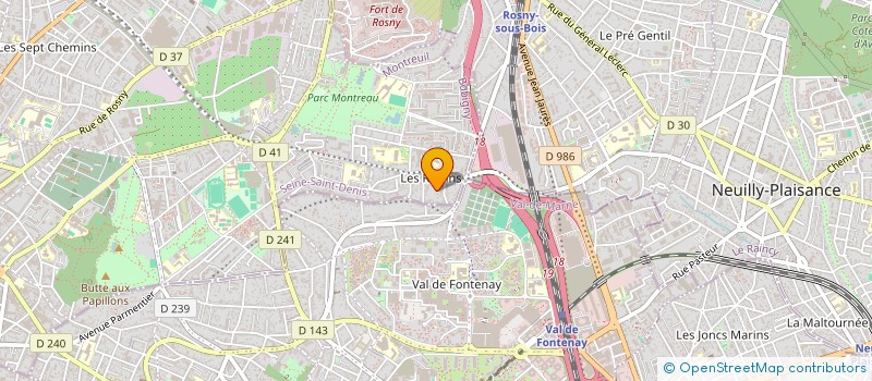 localisation de l'entreprise MADAME IRIS AMRANE à MONTREUIL