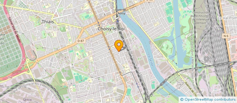 localisation de l'entreprise MADAME IRIS BAUDIN  CHOISY-LE-ROI