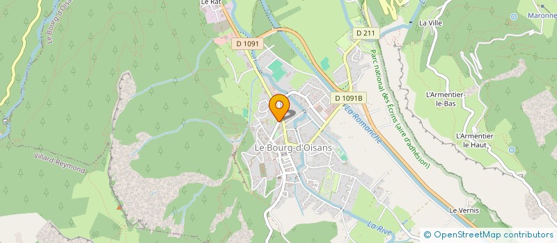 localisation de l'entreprise MADAME IRIS BONHOMME  LE BOURG-D'OISANS