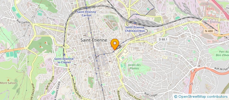 localisation de l'entreprise MADAME IRIS BRIANT RATHIER  SAINT-ETIENNE