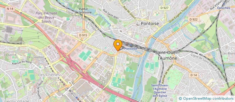 localisation de l'entreprise MADAME IRIS BRUNIE  PONTOISE