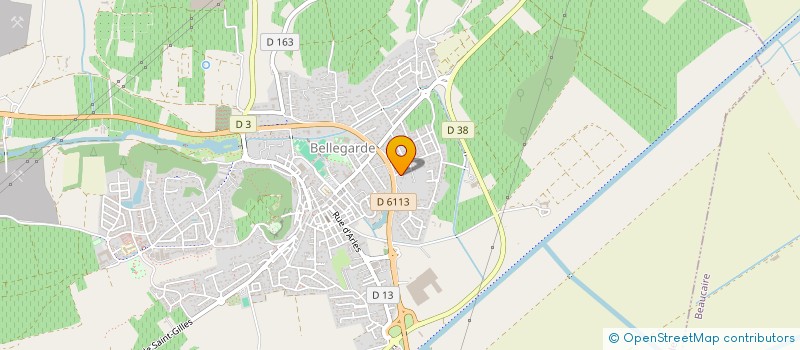 localisation de l'entreprise MADAME IRIS DEBONNEVILLE  BELLEGARDE