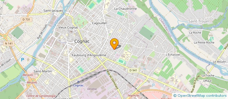 localisation de l'entreprise MADAME IRIS DUPONT à COGNAC