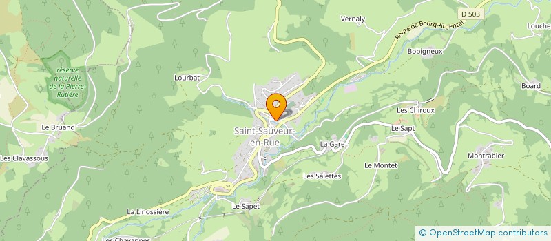 localisation de l'entreprise MADAME IRIS ETHEVE  LA VERSANNE