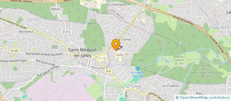 localisation de l'entreprise MADAME IRIS FOURNIER  SAINT-MEDARD-EN-JALLES