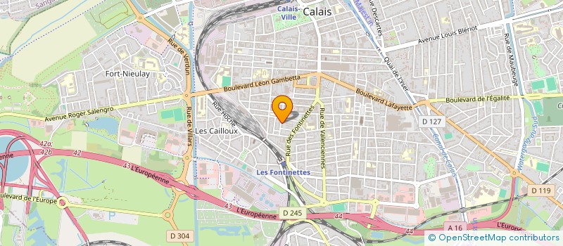 localisation de l'entreprise MADAME IRIS JOUAULT  CALAIS