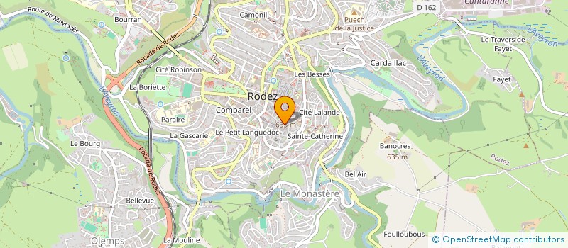 localisation de l'entreprise MADAME IRIS LAVAYSSIERE à RODEZ