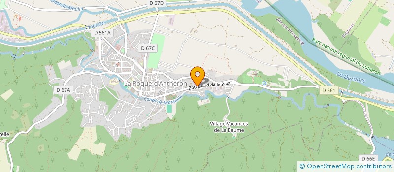 localisation de l'entreprise MADAME IRIS LE BORGNE  LA ROQUE-D'ANTHERON