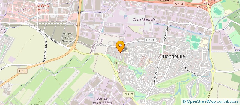 localisation de l'entreprise MADAME IRIS MONTANEDE  BONDOUFLE