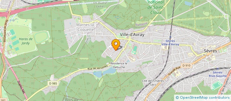 localisation de l'entreprise MADAME IRIS OUSTINOFF  VILLE-D'AVRAY